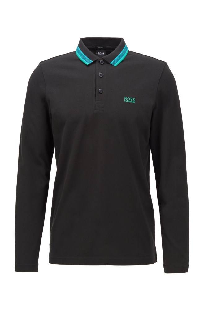 Hugo Boss Regular-fit polo Svarte | PFSHFgIU