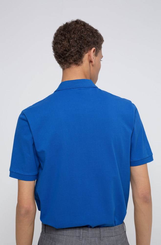 Hugo Boss Regular-fit polo shirt Blå | EouFPFhA