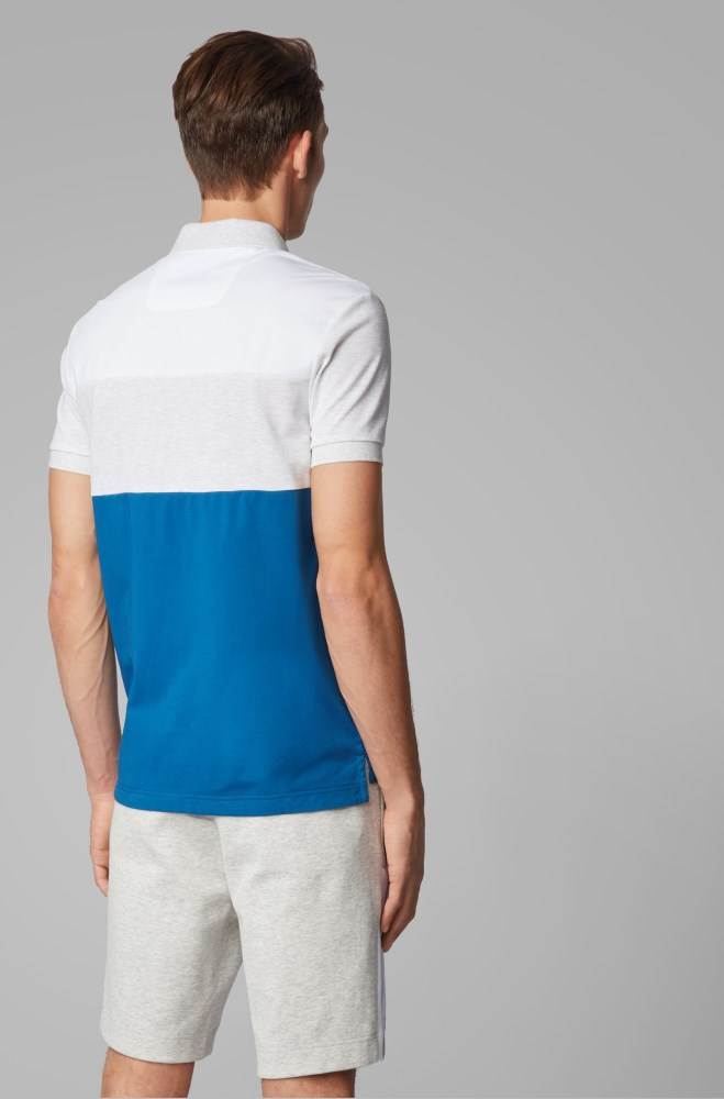 Hugo Boss Regular-fit polo shirt Blå | IYZCJtgC