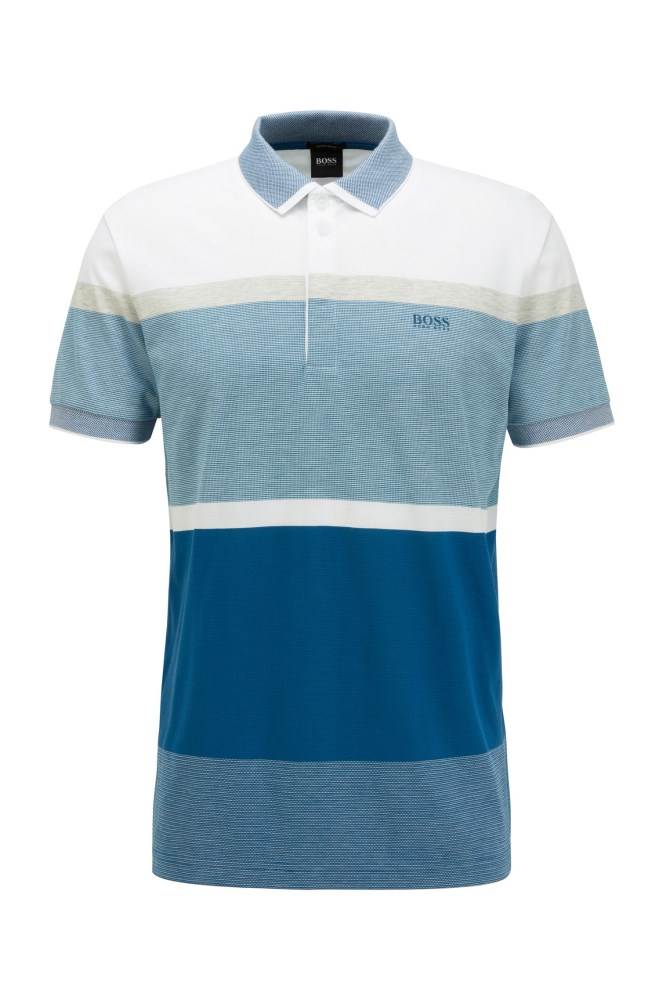 Hugo Boss Regular-fit polo shirt Blå | WEUBahdF