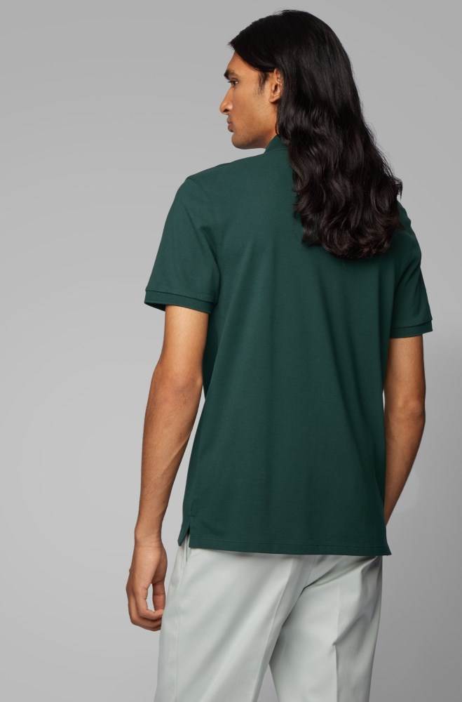 Hugo Boss Regular-fit polo shirt Grønn | fhURa2DK