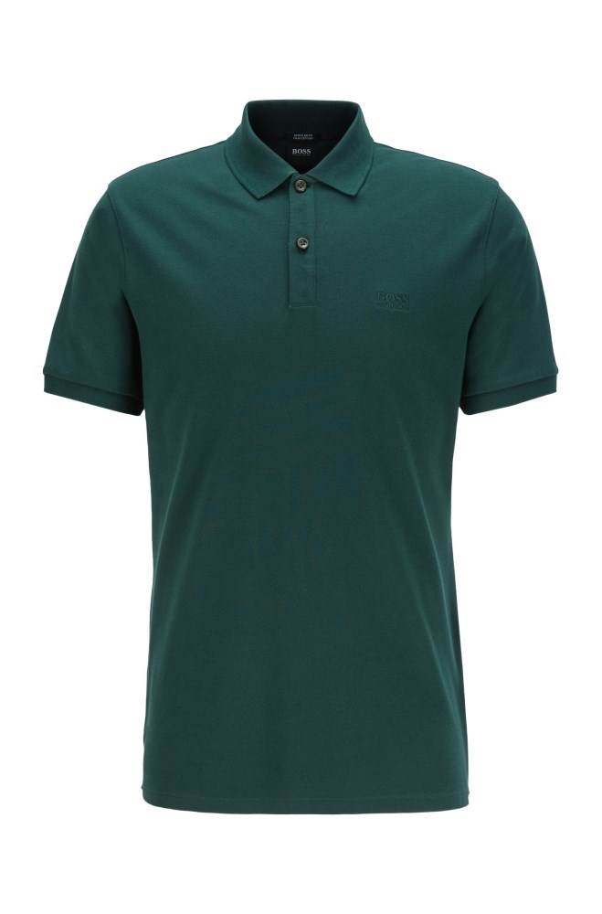 Hugo Boss Regular-fit polo shirt Grønn | fhURa2DK