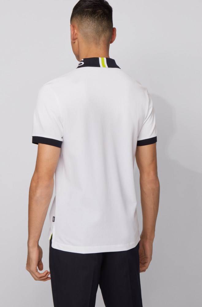 Hugo Boss Regular-fit polo shirt Hvite | 31E5eStw