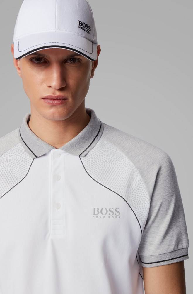 Hugo Boss Regular-fit polo shirt Hvite | RIJf5kGx