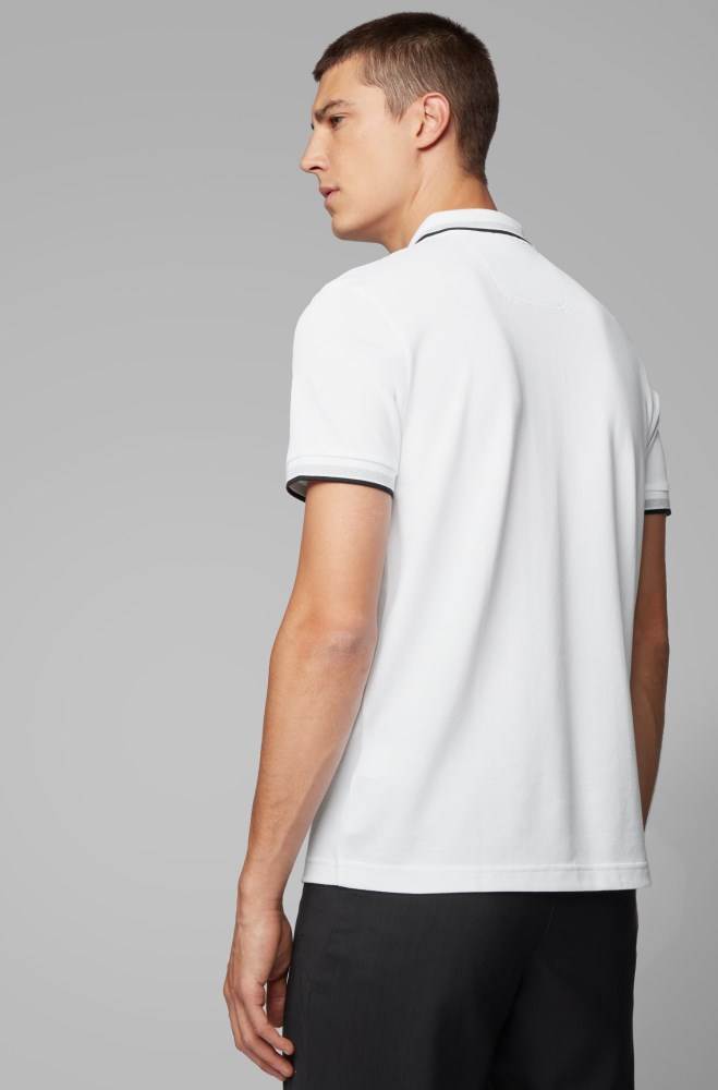 Hugo Boss Regular fit polo shirt Hvite | xmEgY1gu