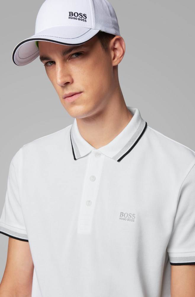 Hugo Boss Regular fit polo shirt Hvite | xmEgY1gu