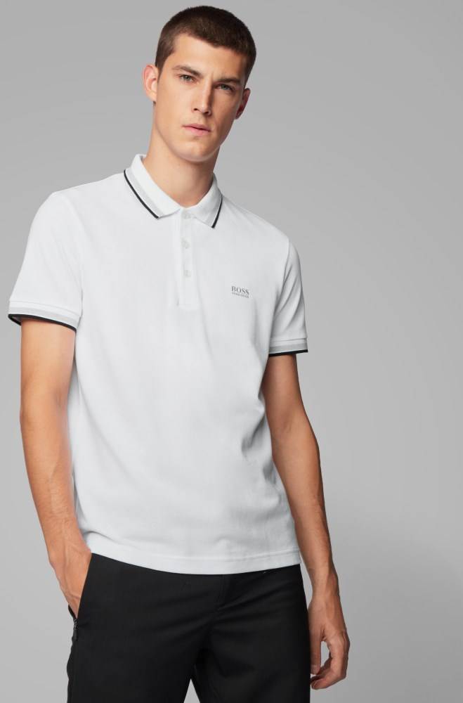 Hugo Boss Regular fit polo shirt Hvite | xmEgY1gu