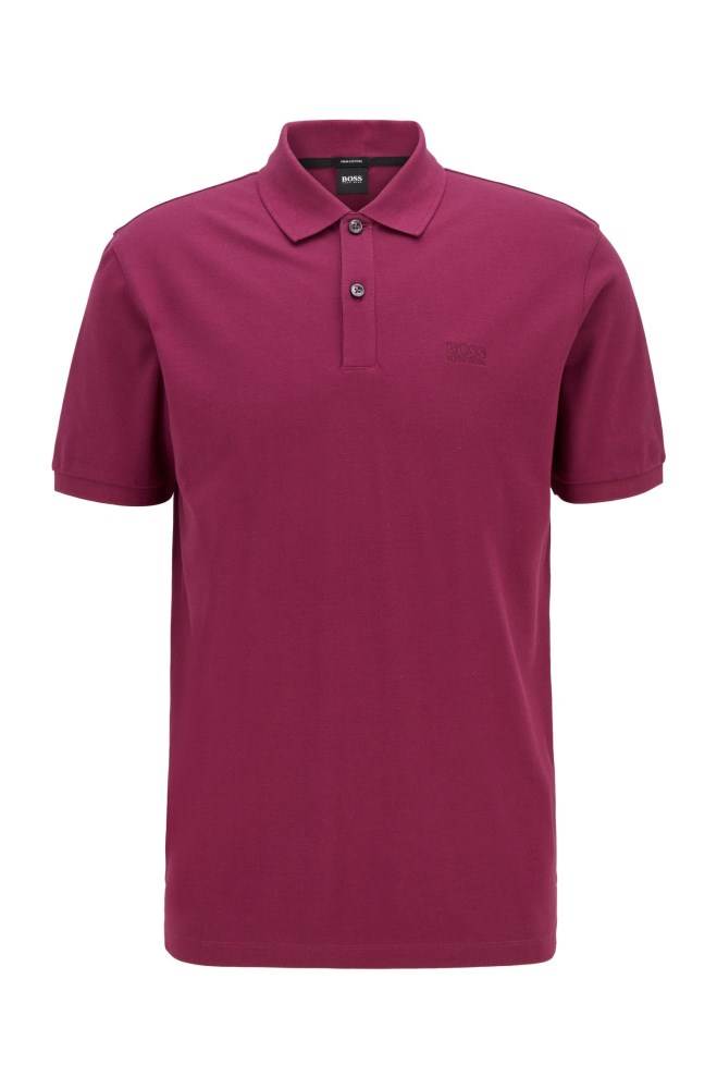 Hugo Boss Regular-fit polo shirt Lilla | mGZEfHAr