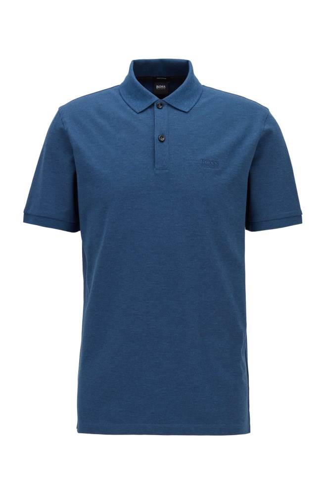 Hugo Boss Regular-fit polo shirt Lyse Blå | vJaW8mcC