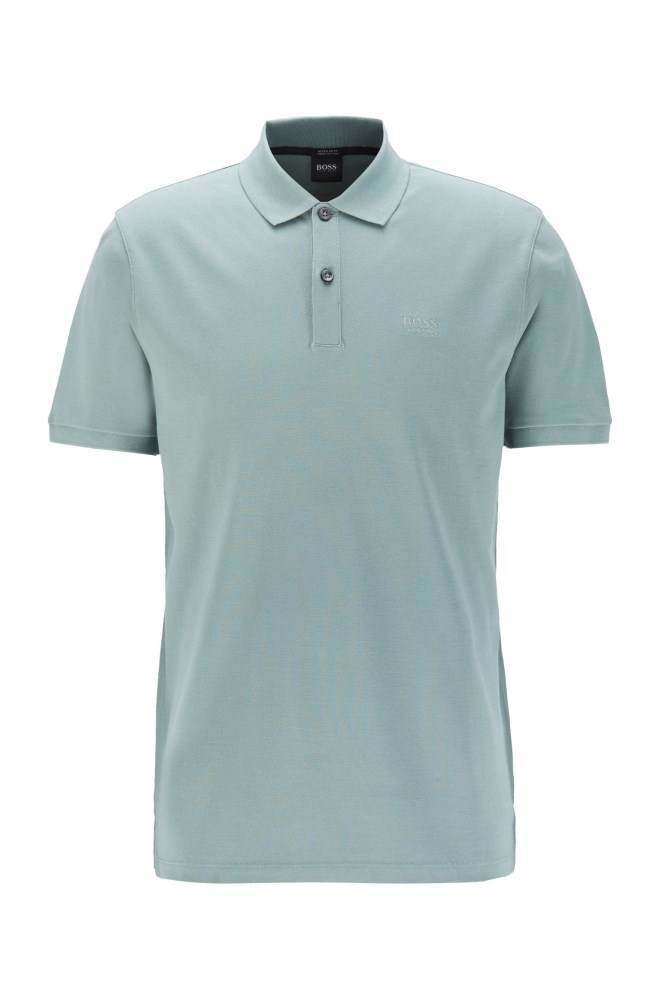 Hugo Boss Regular-fit polo shirt Lyse Grønn | 9IM4OuRP