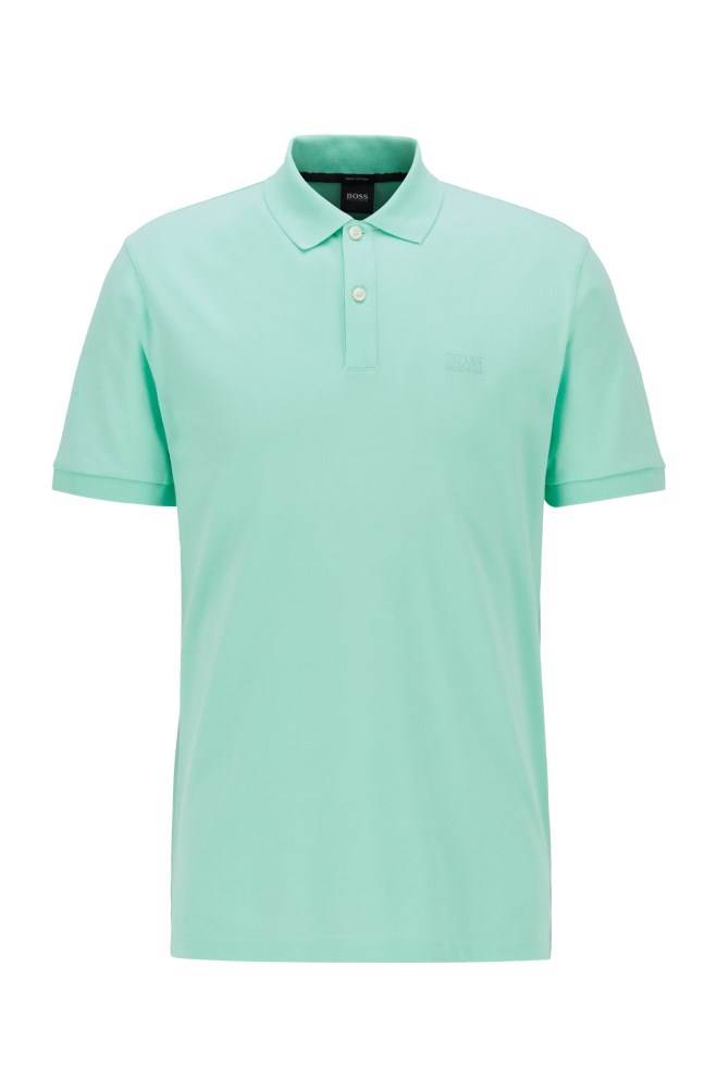 Hugo Boss Regular-fit polo shirt Lyse Grønn | xxpIDP21