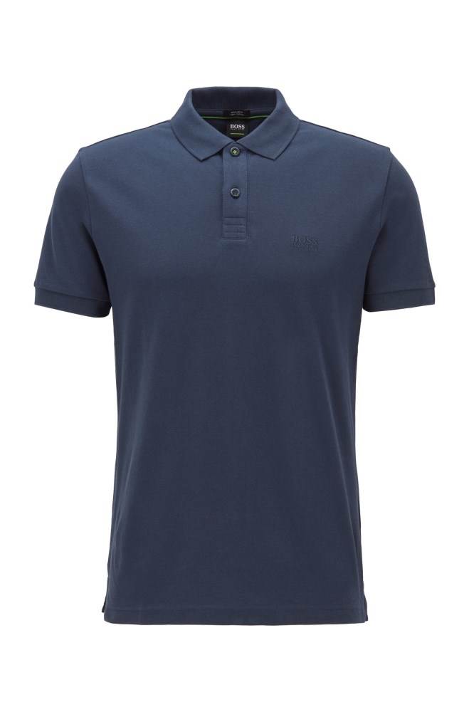 Hugo Boss Regular-fit polo shirt Mørke Blå | 46DQaUvQ