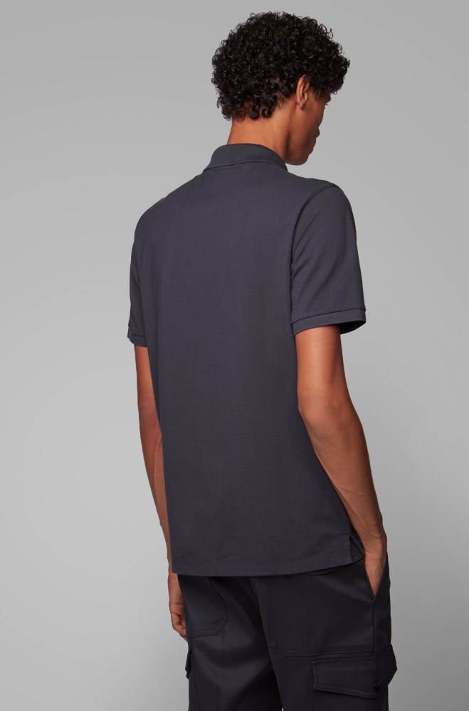 Hugo Boss Regular-fit polo shirt Mørke Blå | NbH7tXIi