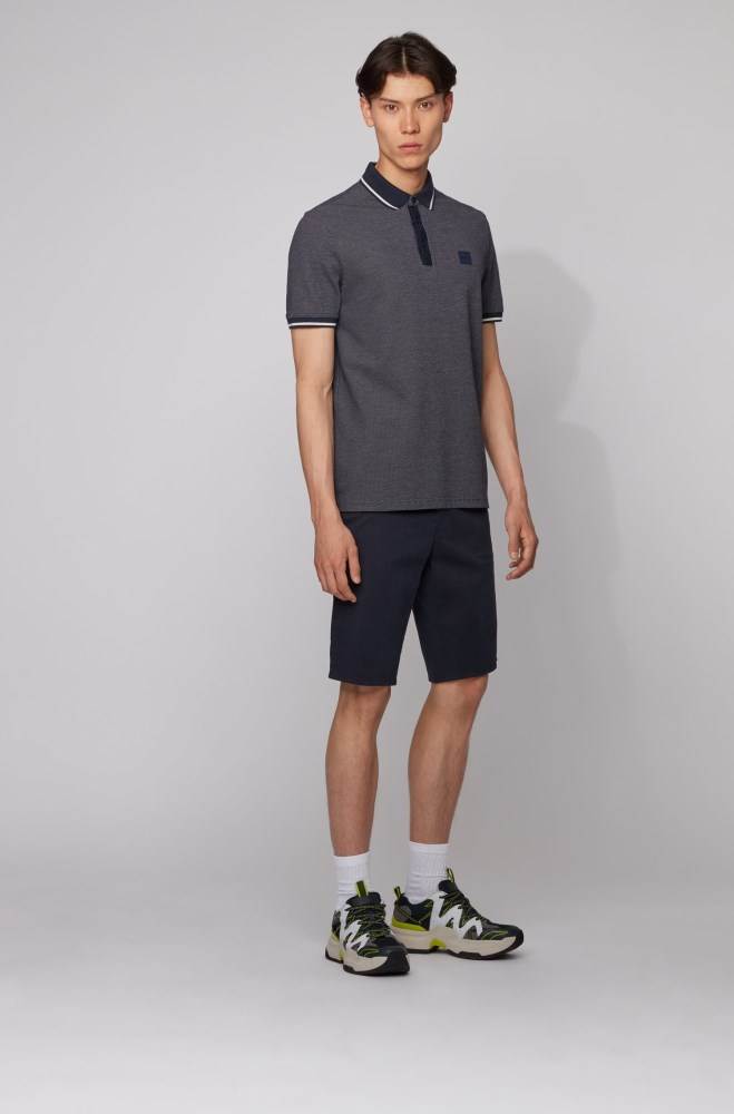 Hugo Boss Regular-fit polo shirt Mørke Blå | NoxXYSWK