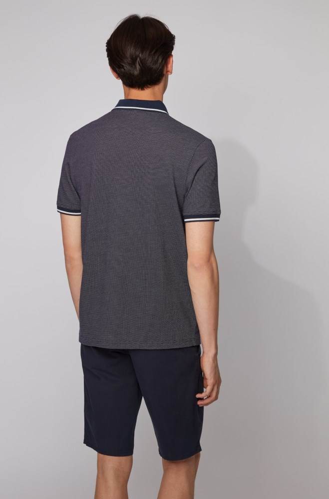 Hugo Boss Regular-fit polo shirt Mørke Blå | NoxXYSWK