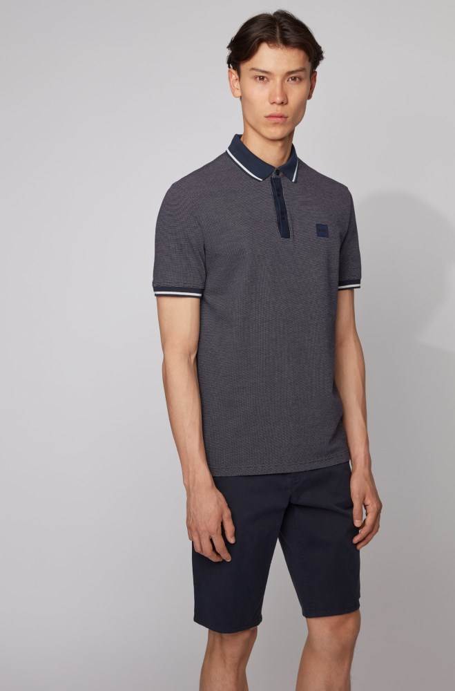 Hugo Boss Regular-fit polo shirt Mørke Blå | NoxXYSWK