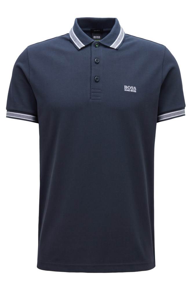 Hugo Boss Regular fit polo shirt Mørke Blå | PkDWTYGO