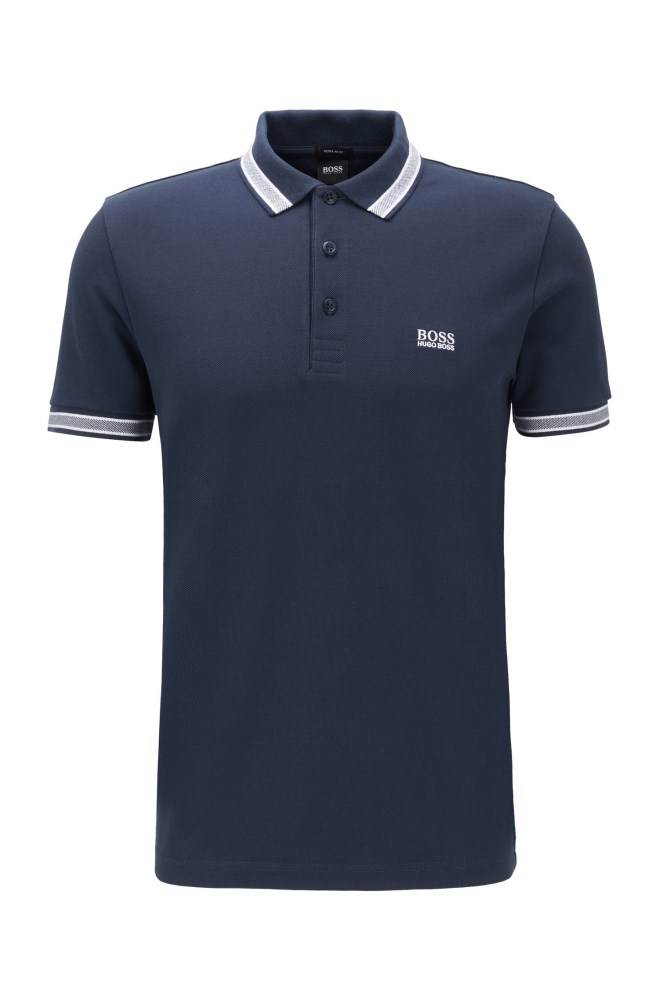 Hugo Boss Regular fit polo shirt Mørke Blå | PkDWTYGO