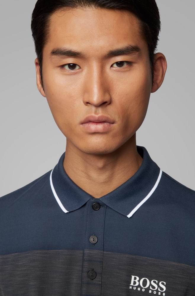 Hugo Boss Regular-fit polo shirt Mørke Blå | b7gvpPhj