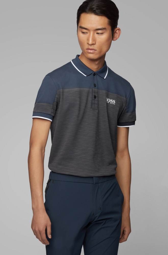 Hugo Boss Regular-fit polo shirt Mørke Blå | b7gvpPhj