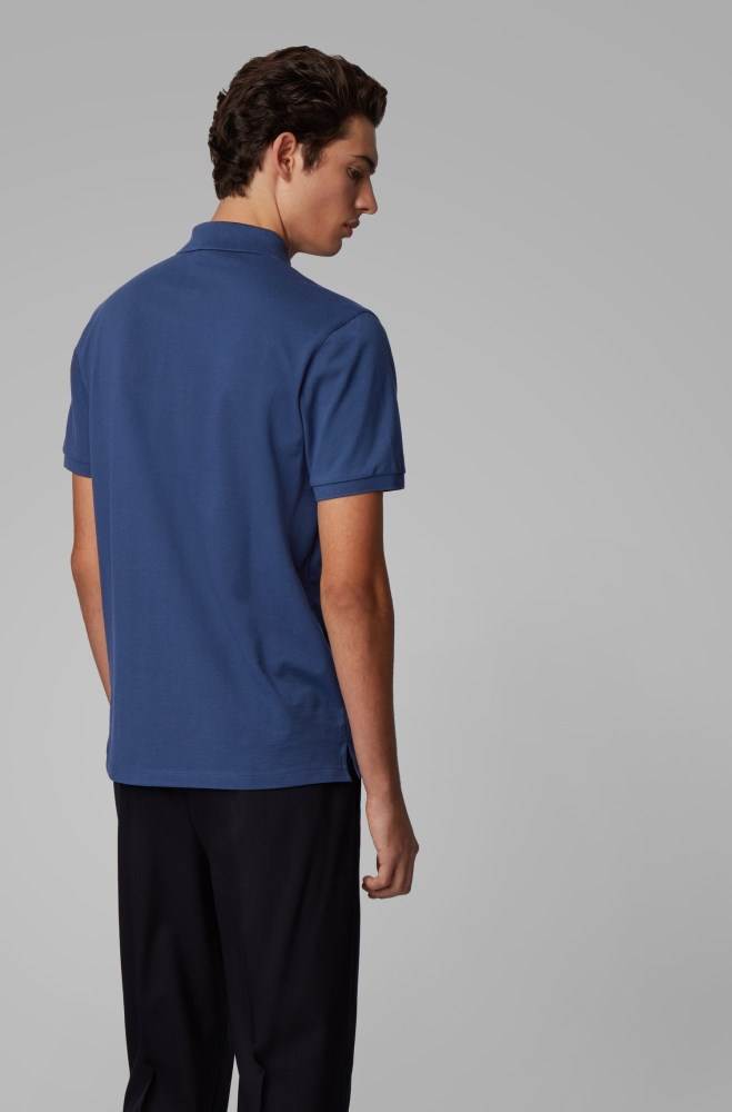 Hugo Boss Regular-fit polo shirt Mørke Blå | wgb0DvGZ