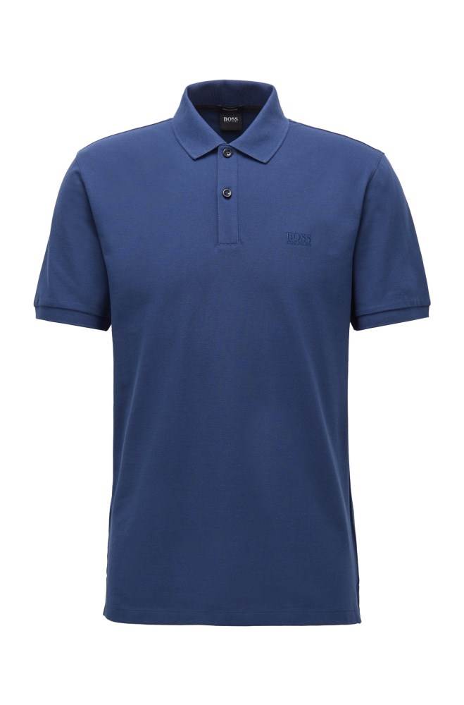 Hugo Boss Regular-fit polo shirt Mørke Blå | wgb0DvGZ