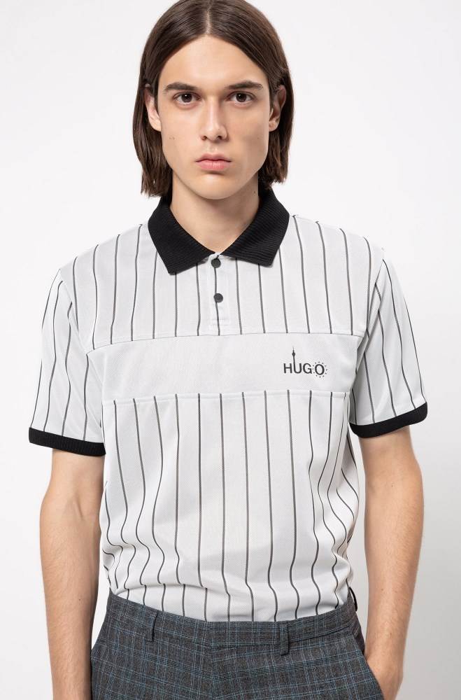 Hugo Boss Regular-fit polo shirt Patterned | fUeoTrVe