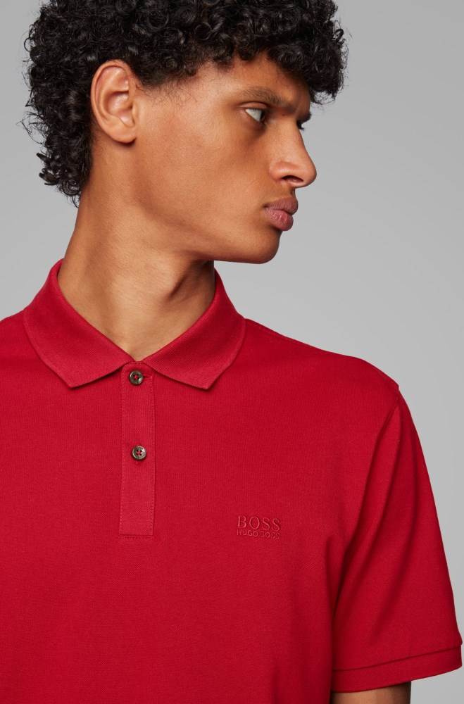 Hugo Boss Regular-fit polo shirt Rød | 3dFhWgJA