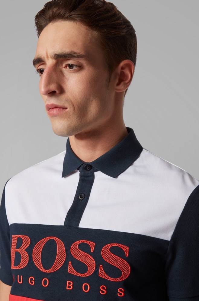 Hugo Boss Regular-fit polo shirt Rød | THsEWfgL