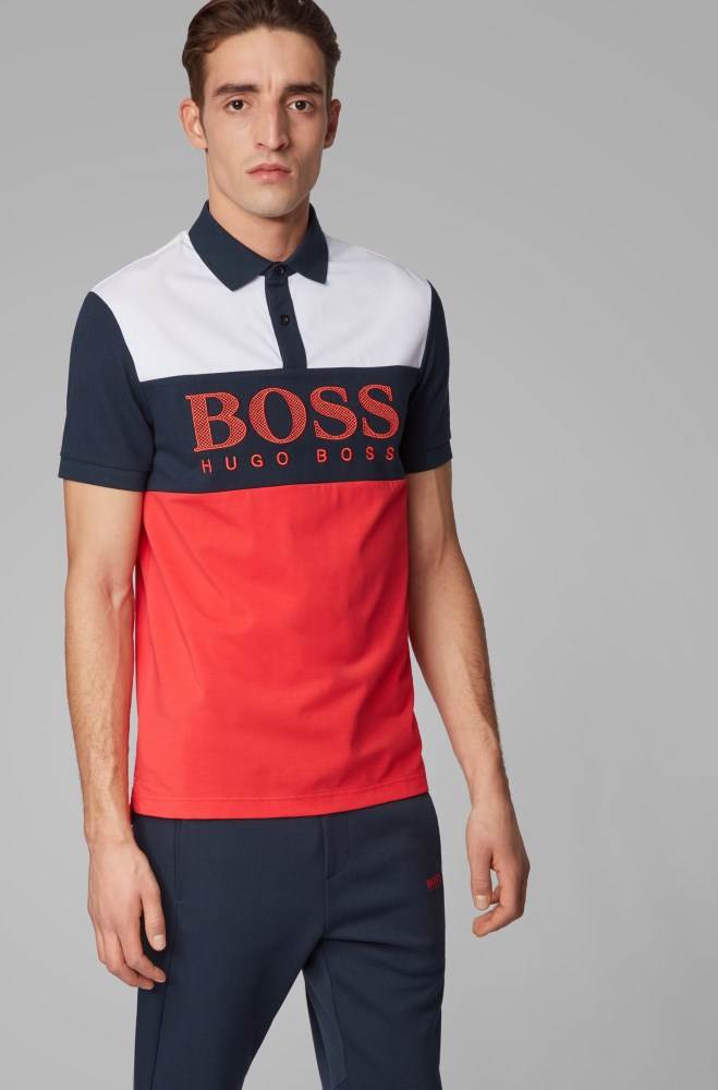 Hugo Boss Regular-fit polo shirt Rød | THsEWfgL