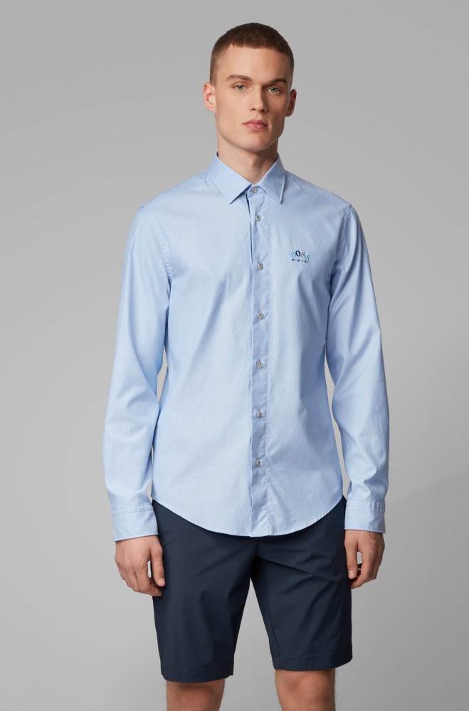 Hugo Boss Regular-fit shirt Blå | LSVeHdet