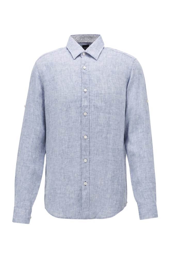 Hugo Boss Regular-fit shirt Blå | Ry0pFcot