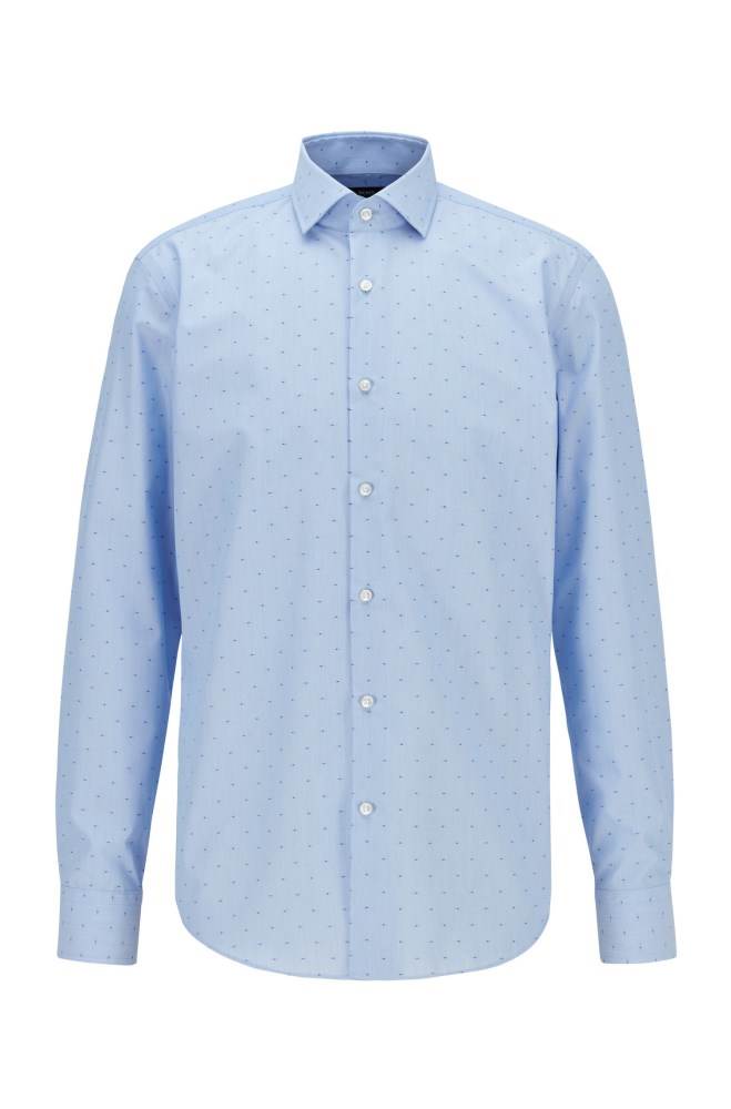 Hugo Boss Regular-fit shirt Blå | SqGGTCSd