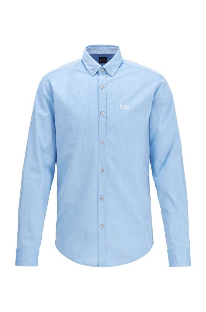 Hugo Boss Regular-fit shirt Blå | YePSKkkv