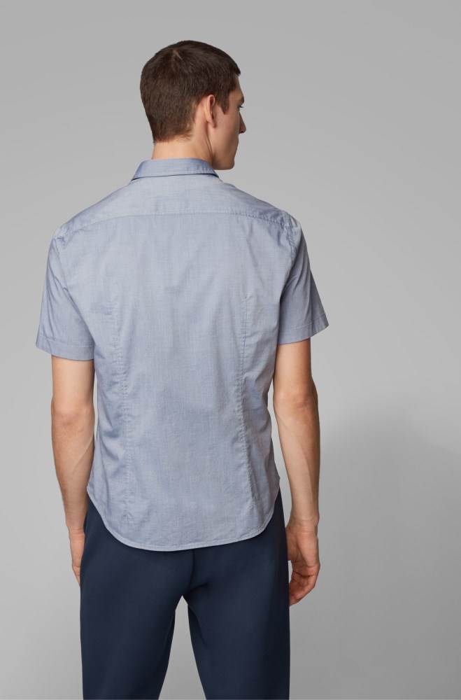 Hugo Boss Regular-fit shirt Blå | zT02xz50