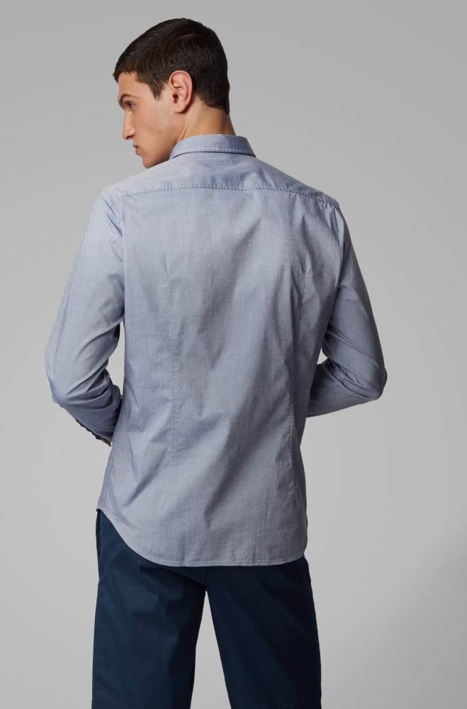 Hugo Boss Regular-fit shirt Grå | Xqsrym6F