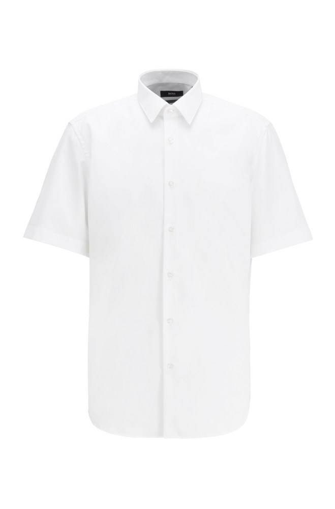 Hugo Boss Regular-fit shirt Hvite | AxKJGOuY