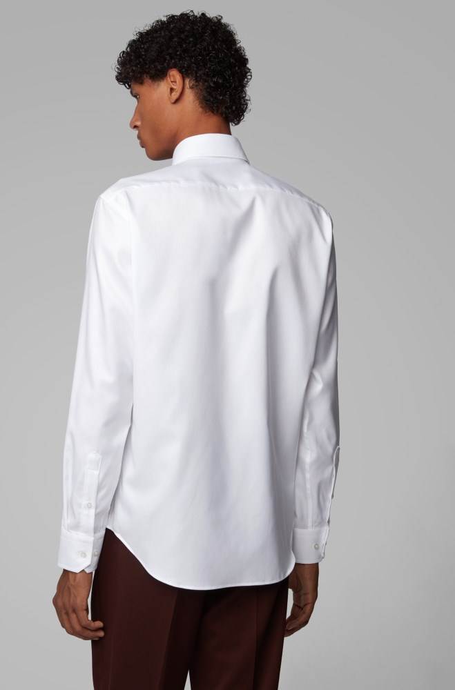 Hugo Boss Regular-fit shirt Hvite | Ffg5vhrH