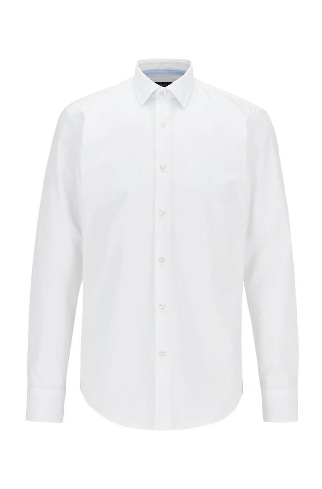 Hugo Boss Regular-fit shirt Hvite | ZlbtTqPS