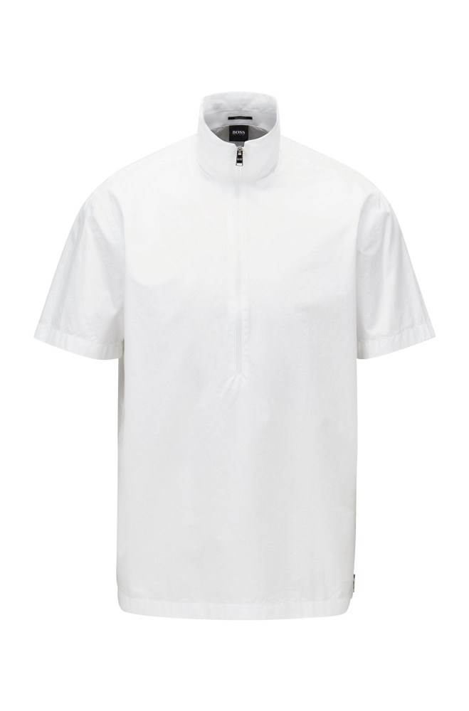 Hugo Boss Regular-fit shirt Hvite | j9eZucDo