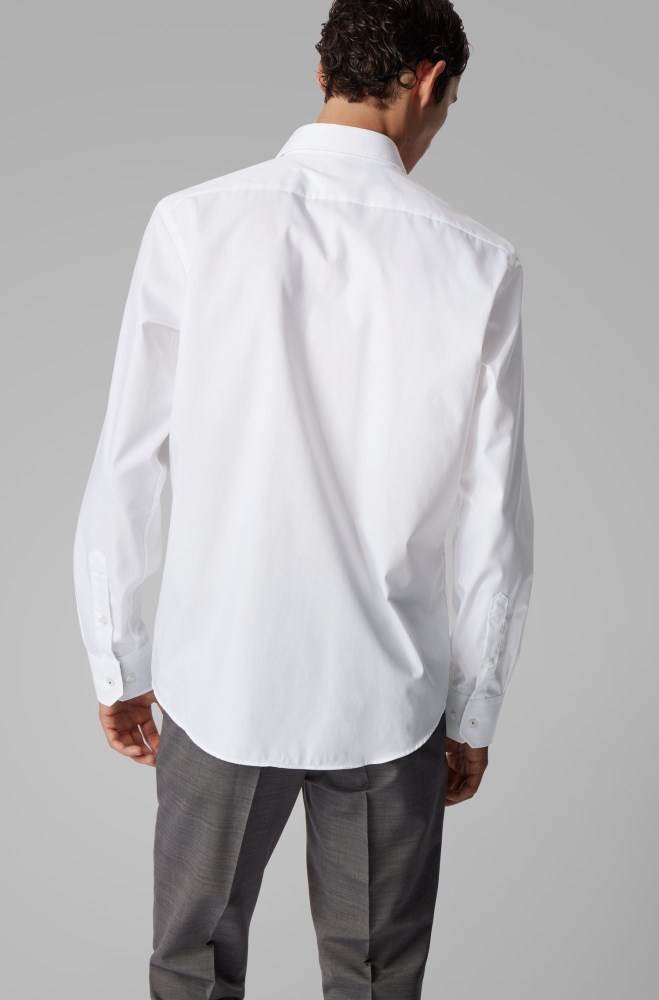 Hugo Boss Regular-fit shirt Hvite | jSHJgIrS