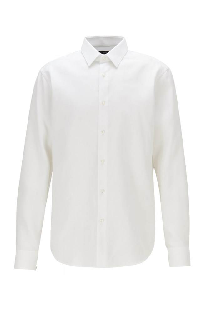 Hugo Boss Regular-fit shirt Hvite | zksFQuON