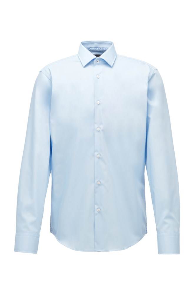 Hugo Boss Regular-fit shirt Lyse Blå | 1jNamI8j