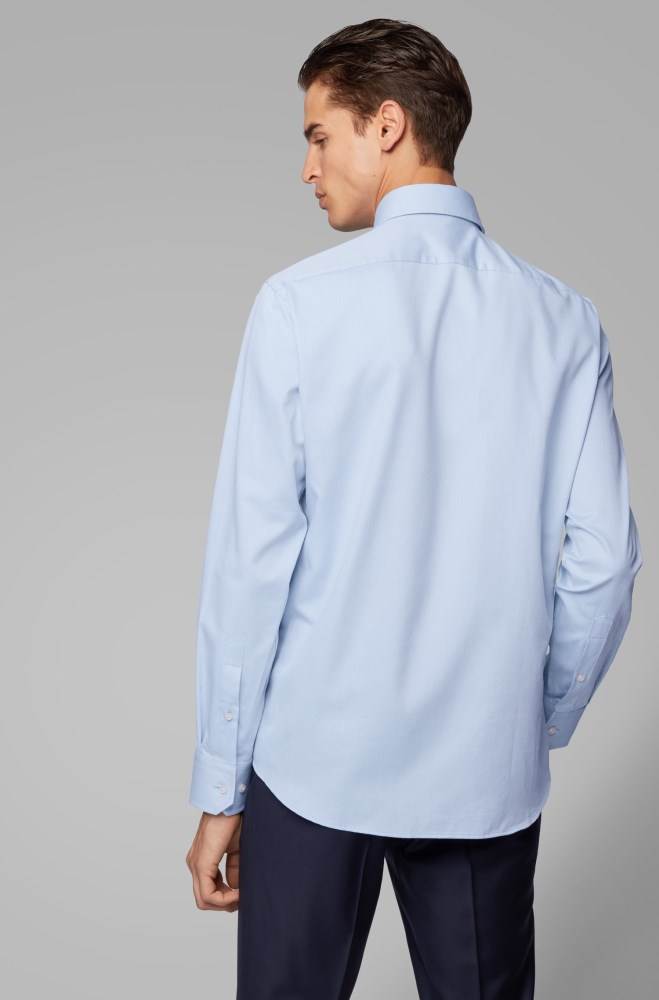 Hugo Boss Regular-fit shirt Lyse Blå | CxHrgGX8