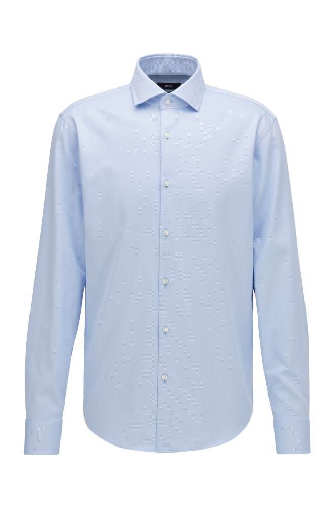 Hugo Boss Regular-fit shirt Lyse Blå | CxHrgGX8