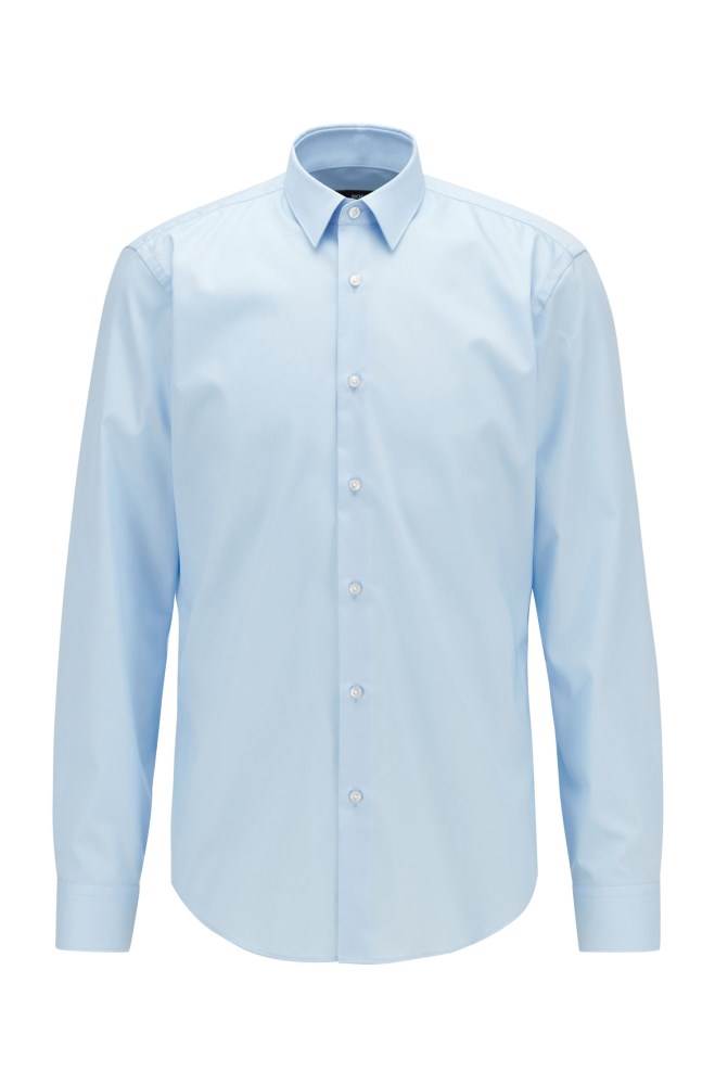 Hugo Boss Regular-fit shirt Lyse Blå | SPD3fmS2