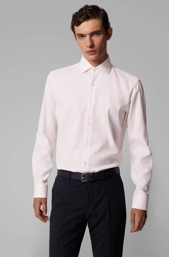 Hugo Boss Regular-fit shirt Lyse Rosa | IqP1osZx