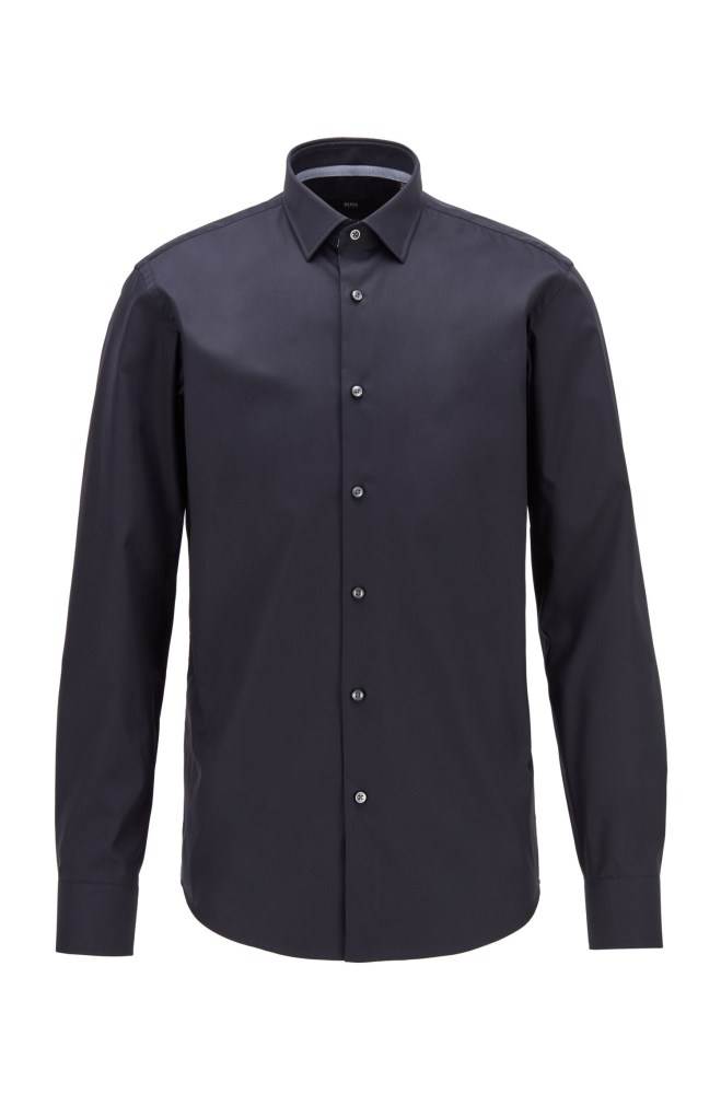 Hugo Boss Regular-fit shirt Mørke Blå | wTG5yxoL