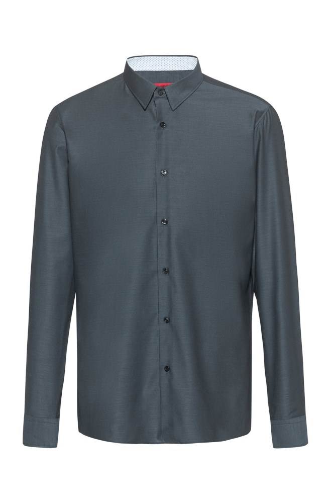 Hugo Boss Regular-fit shirt Mørke Grå | LMqnNik7