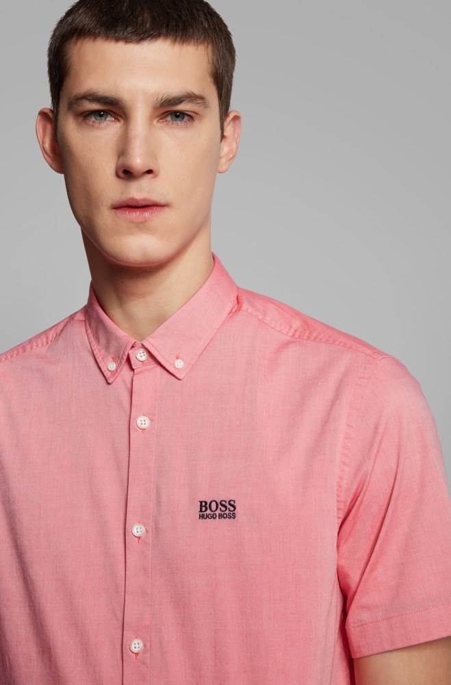 Hugo Boss Regular-fit shirt Rosa | MsnuVF2H